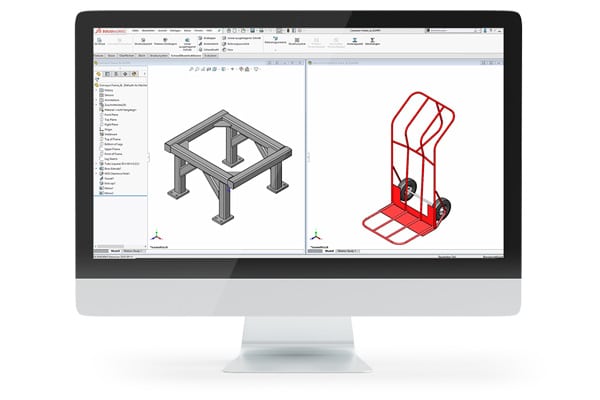 SOLIDWORKS Schweißkonstruktion - Monitor