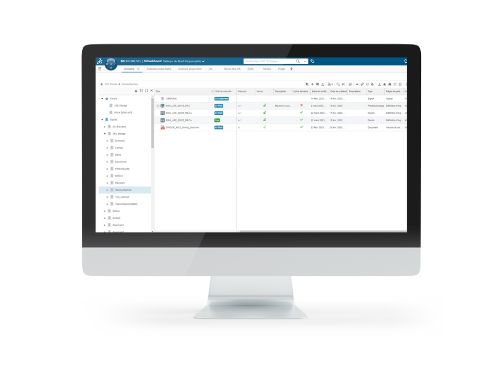 3DEXPERIENCE CLOUD Verwaltung Funktion Monitor