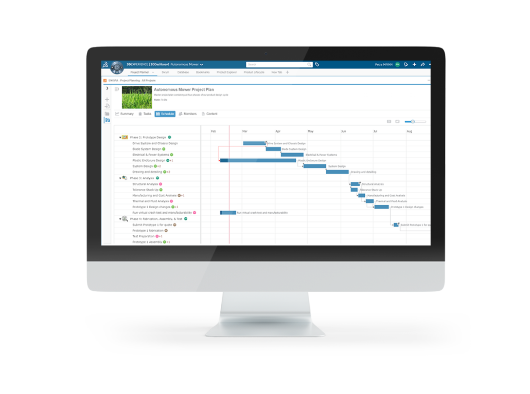 ENOVIA PROJECT-PLANNER (XPP-OC) Monitor