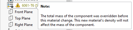 Technical Tip SOLIDWORKS Material Fehlermeldung