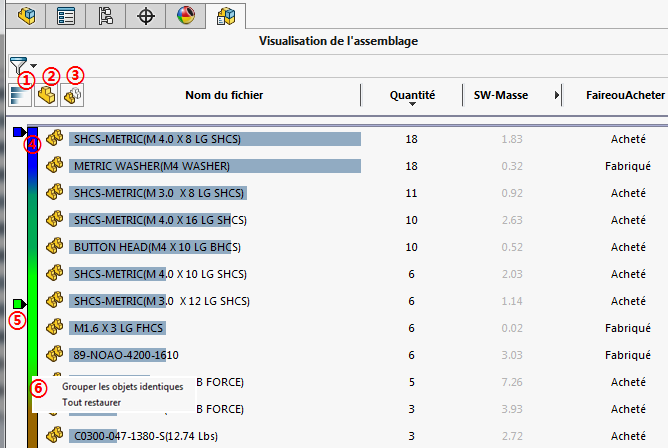 visualisation assemblage solidworks