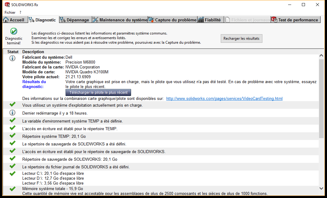 diagnostic-solidworks rx