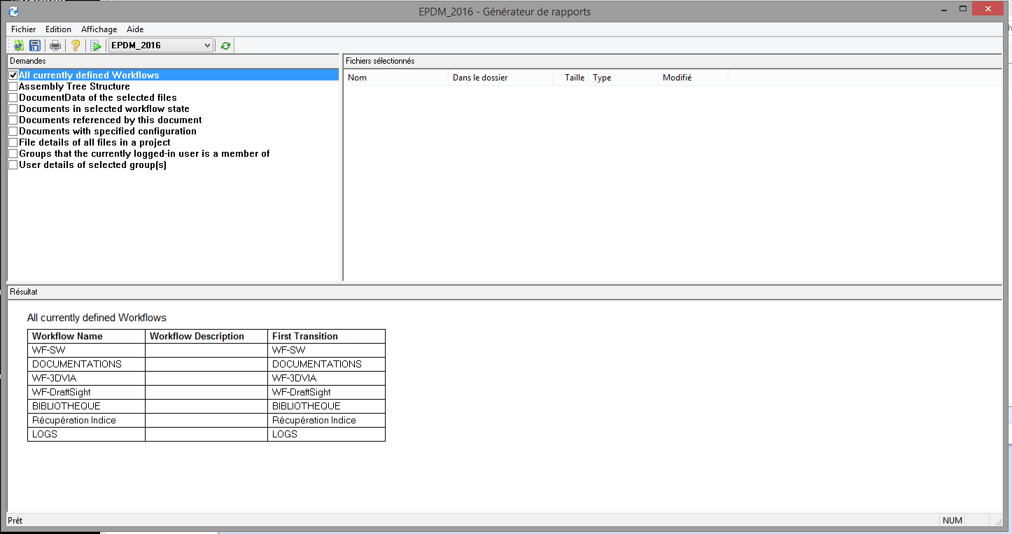 générateur de rapports solidworks pdm