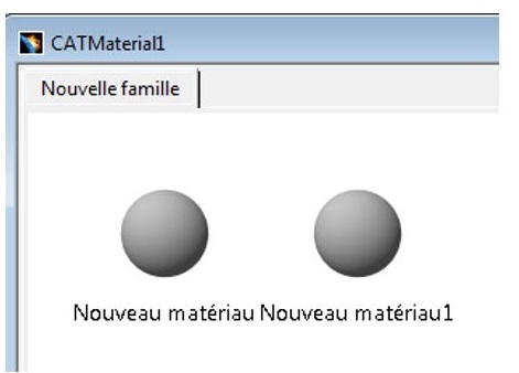 catalogue de matières CATIA