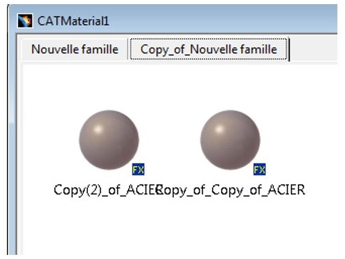 catalogue de matières catia