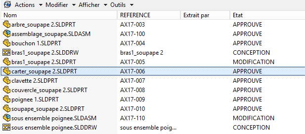 personnaliser les menus solidworks pdm pro