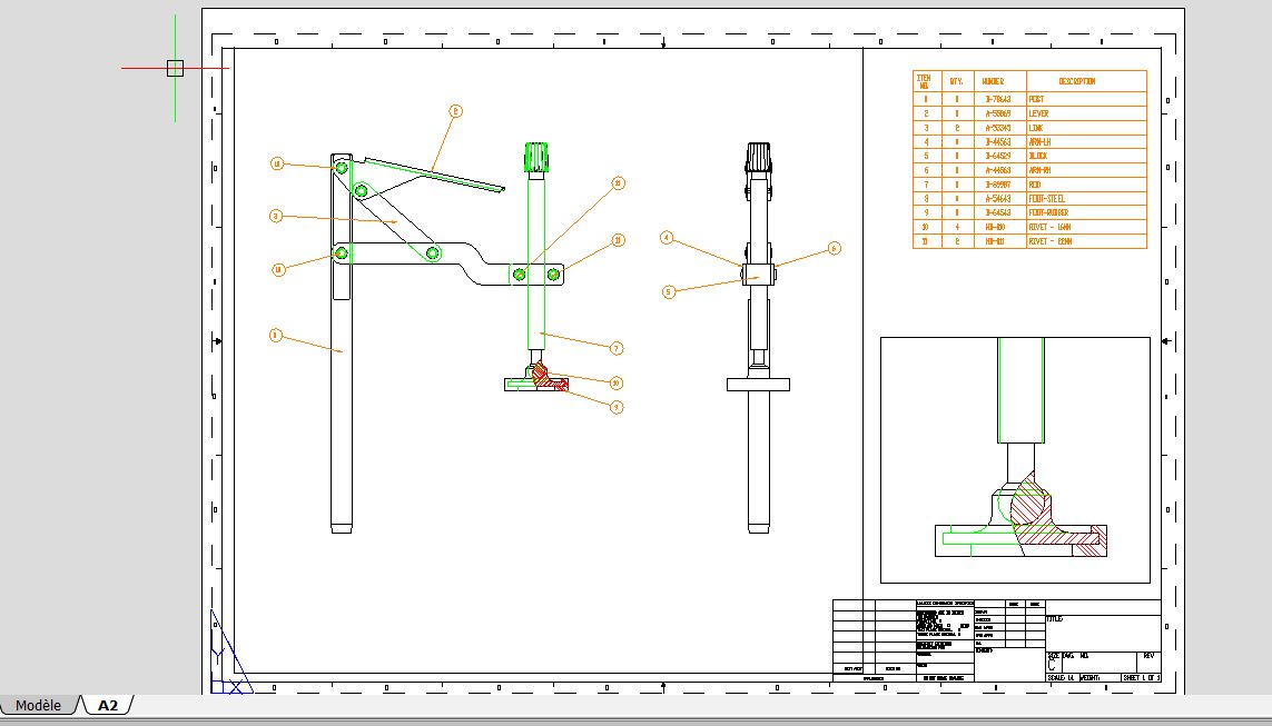 Espace Feuille draftsight