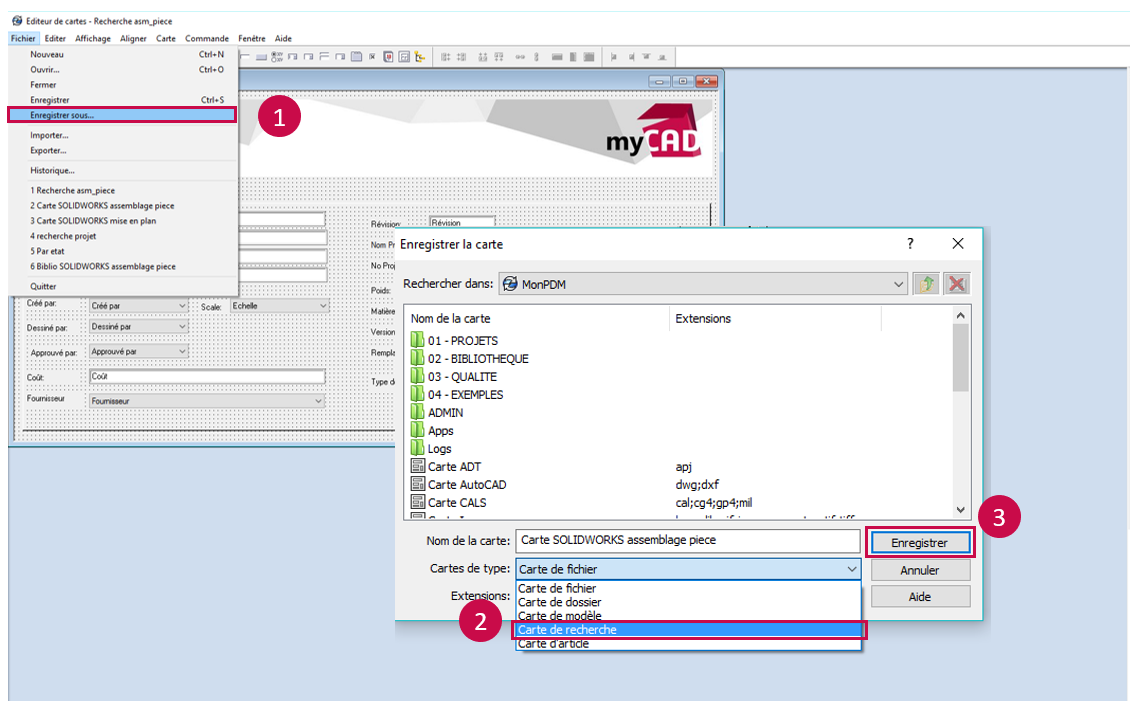 recherches solidworks pdm