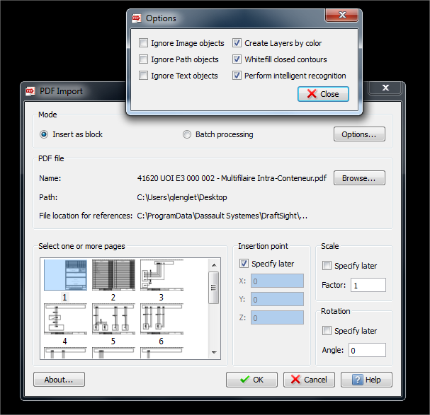 pdf dans solidworks electrical