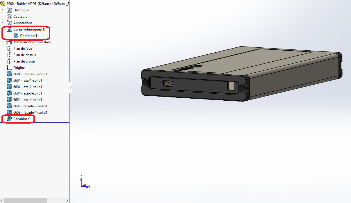 fusionner un assemblage SOLIDWORKS