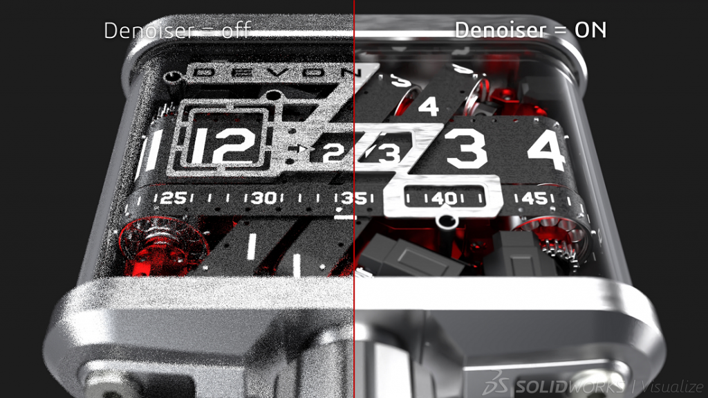 mode denoiser ai solidworks visualize