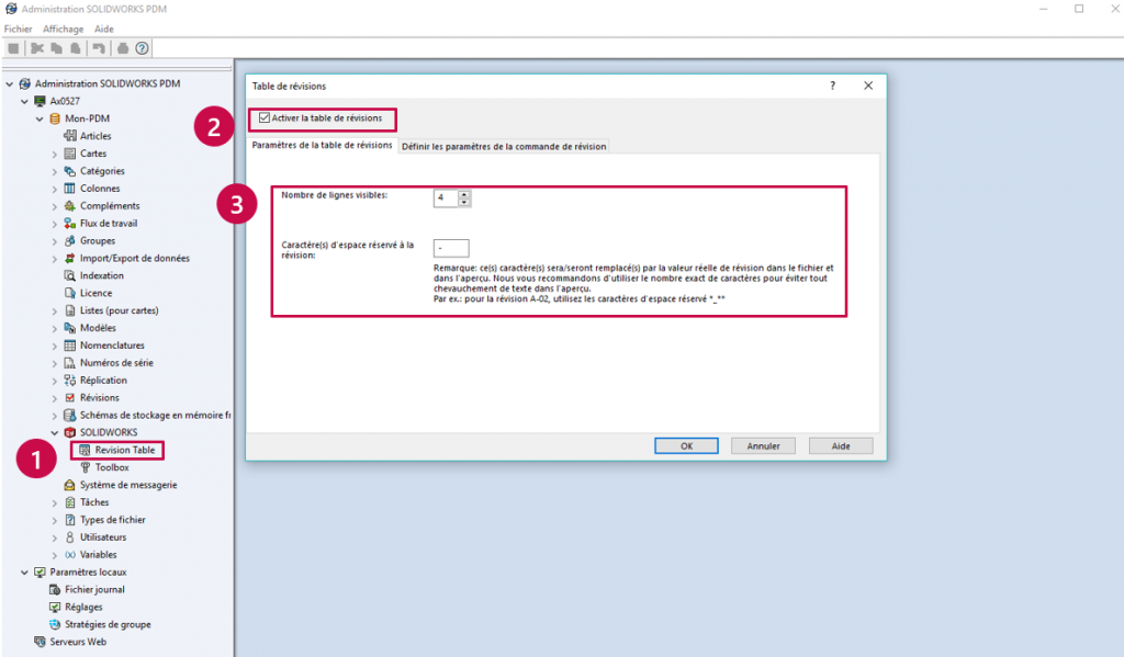 4 étapes pour connecter votre table de révision à votre historique SOLIDWORKS PDM