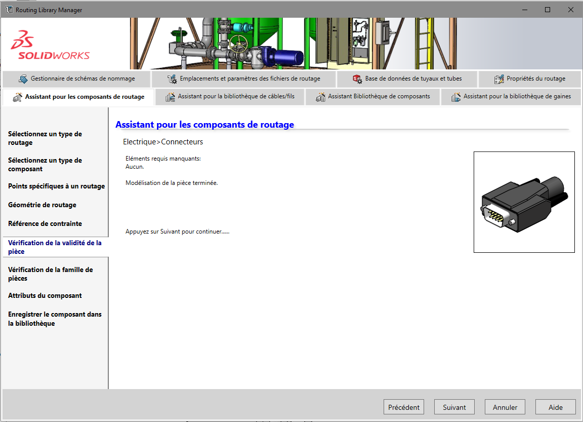 composant de bibliothèque SOLIDWORKS Electrical 