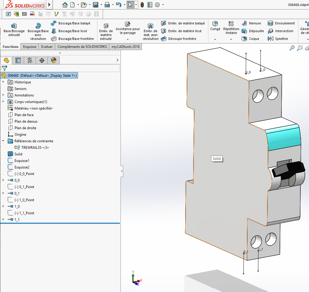 composant de bibliothèque SOLIDWORKS Electrical 