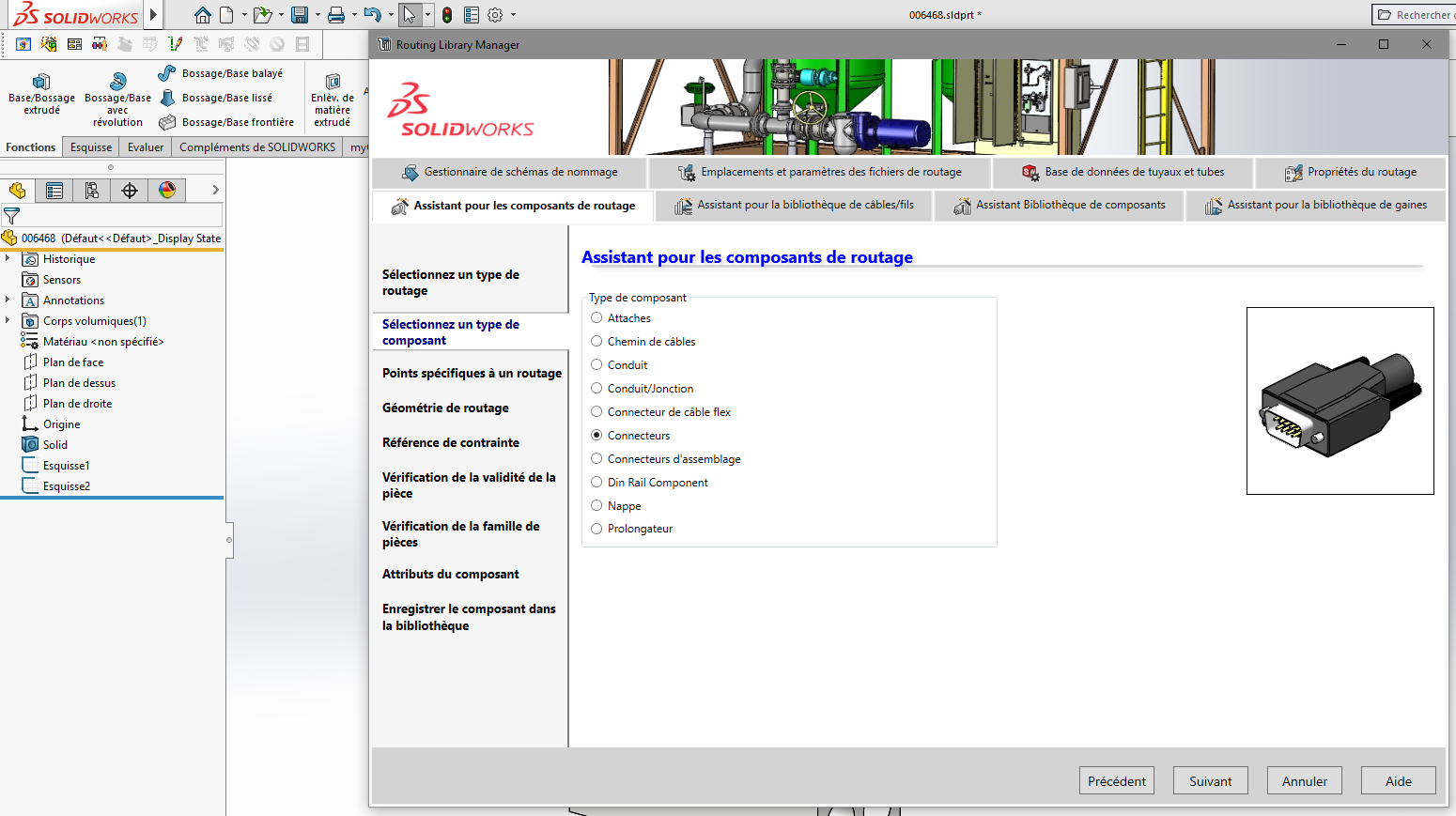 composant de bibliothèque SOLIDWORKS Electrical 