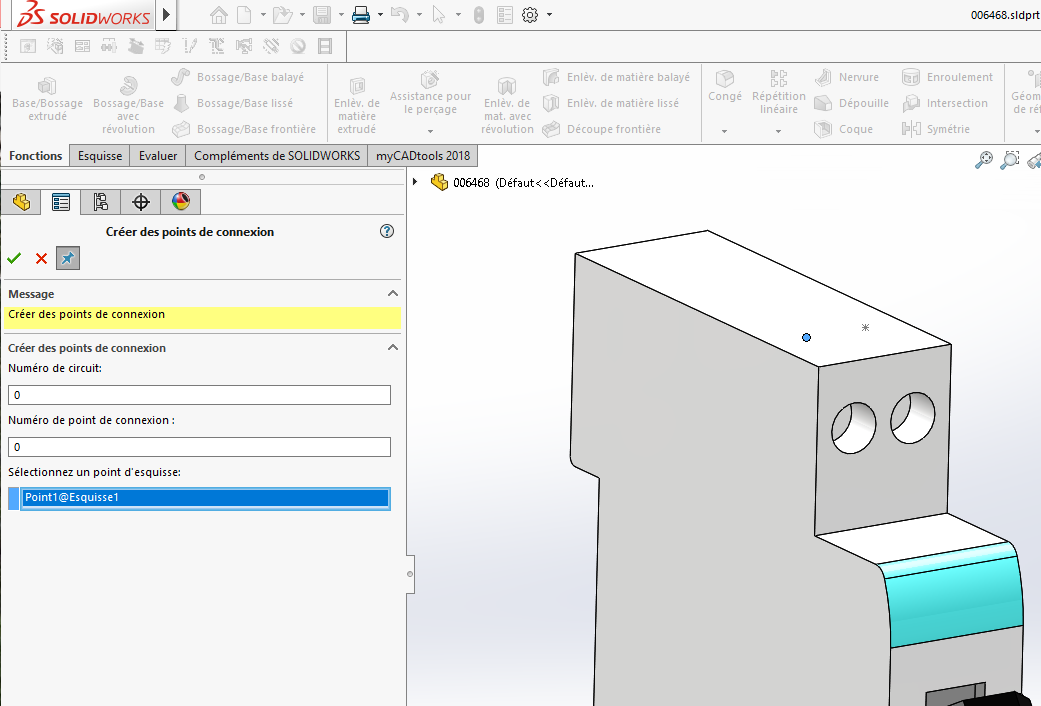 composant de bibliothèque SOLIDWORKS Electrical 