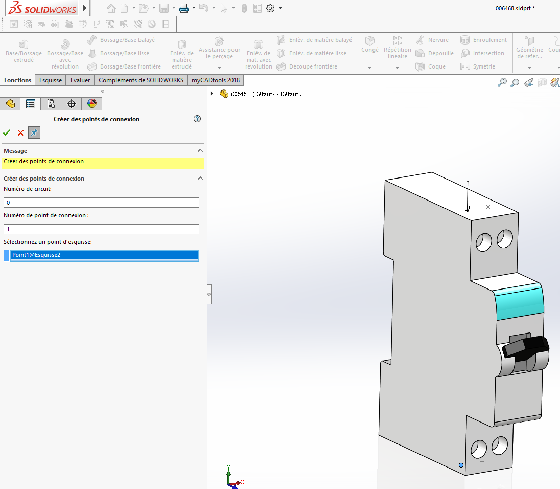 composant de bibliothèque SOLIDWORKS Electrical 