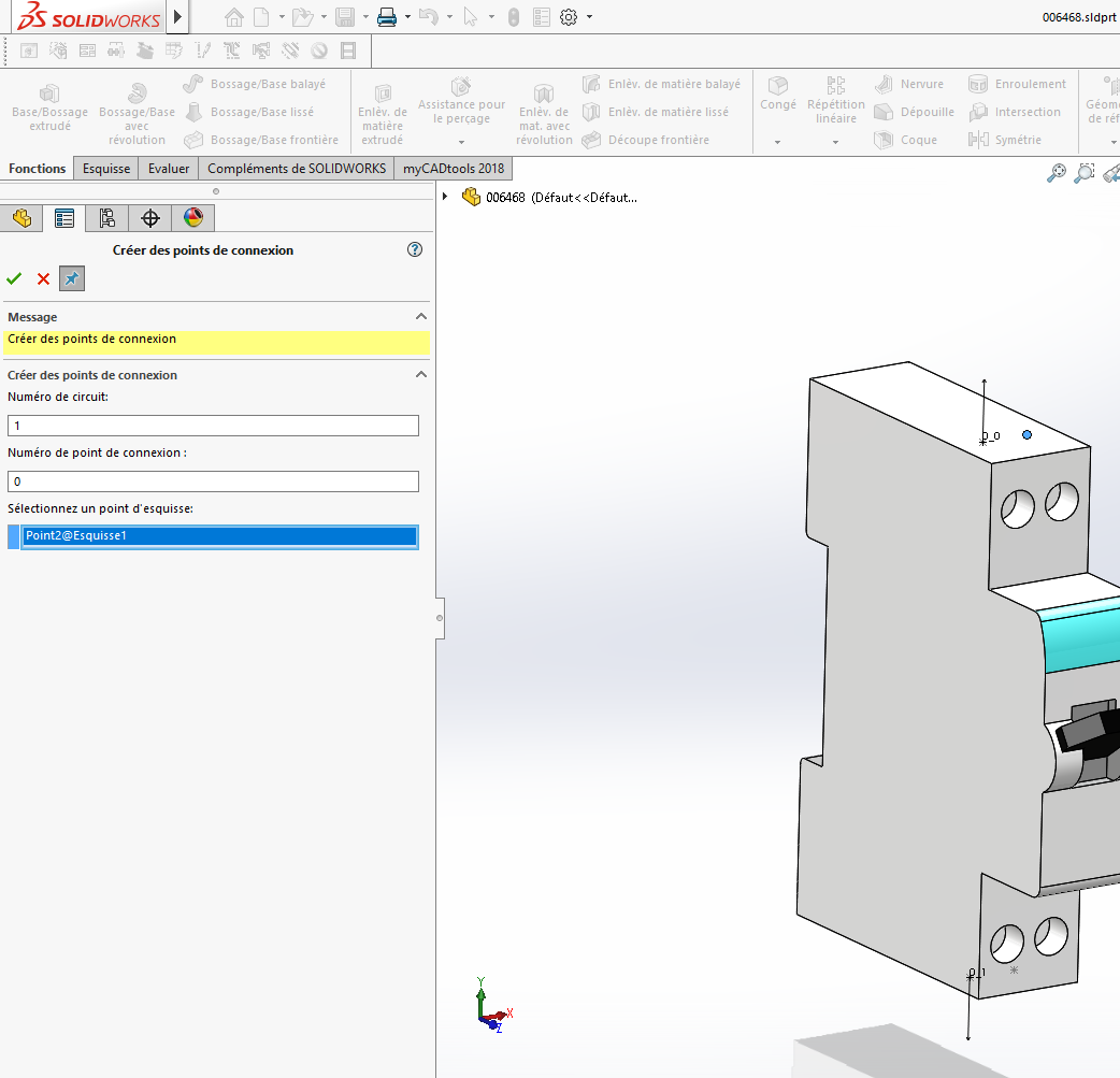 composant de bibliothèque SOLIDWORKS Electrical 