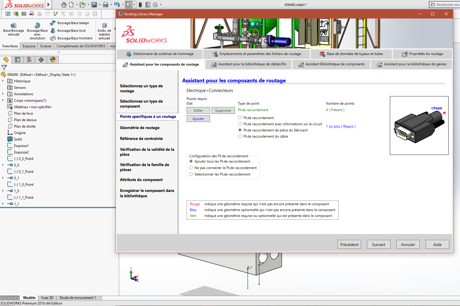 composant de bibliothèque SOLIDWORKS Electrical 