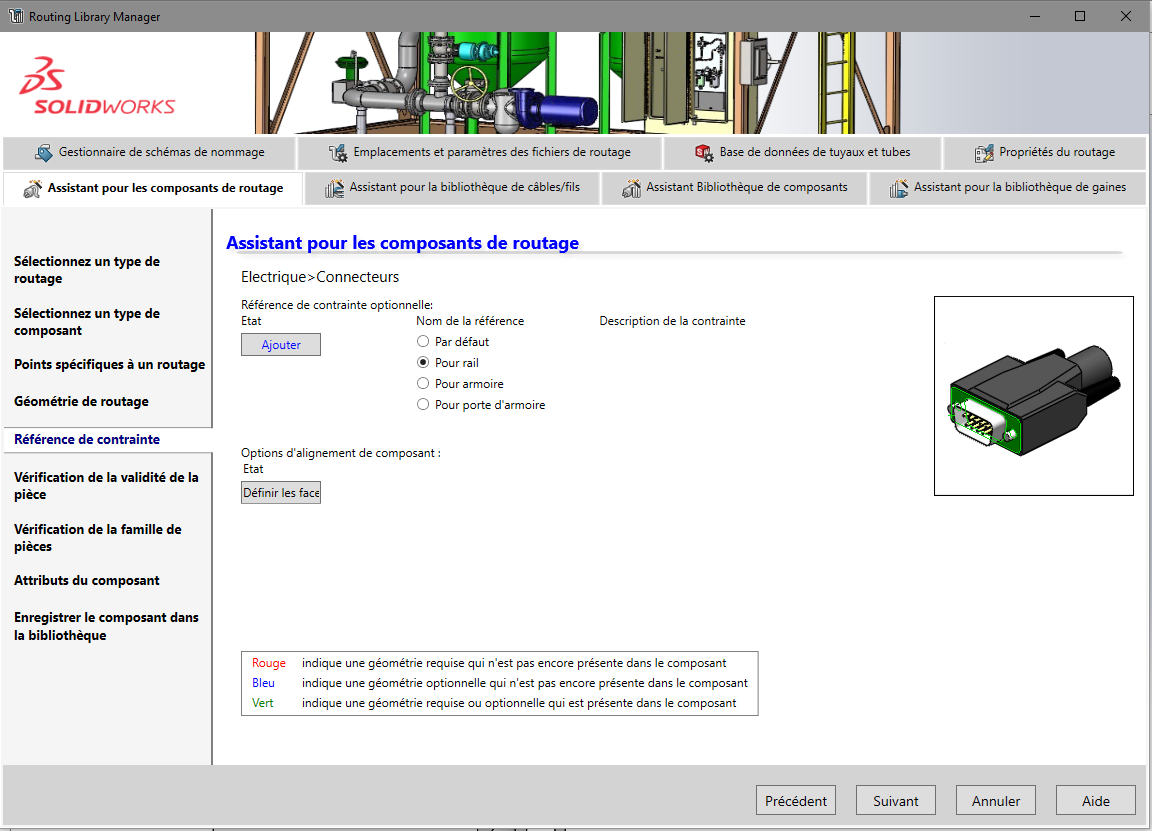 composant de bibliothèque SOLIDWORKS Electrical 