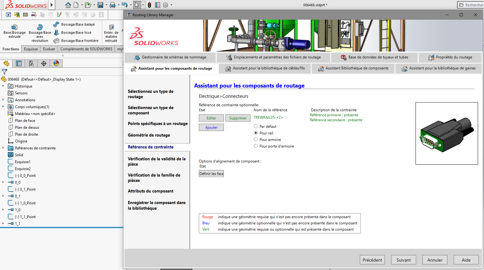 composant de bibliothèque SOLIDWORKS Electrical 