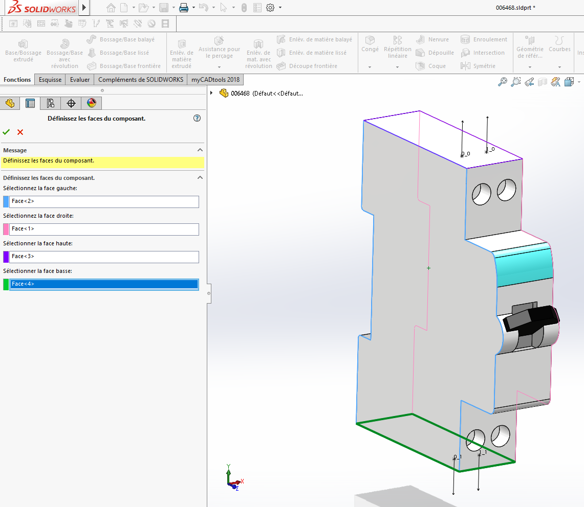 composant de bibliothèque SOLIDWORKS Electrical 