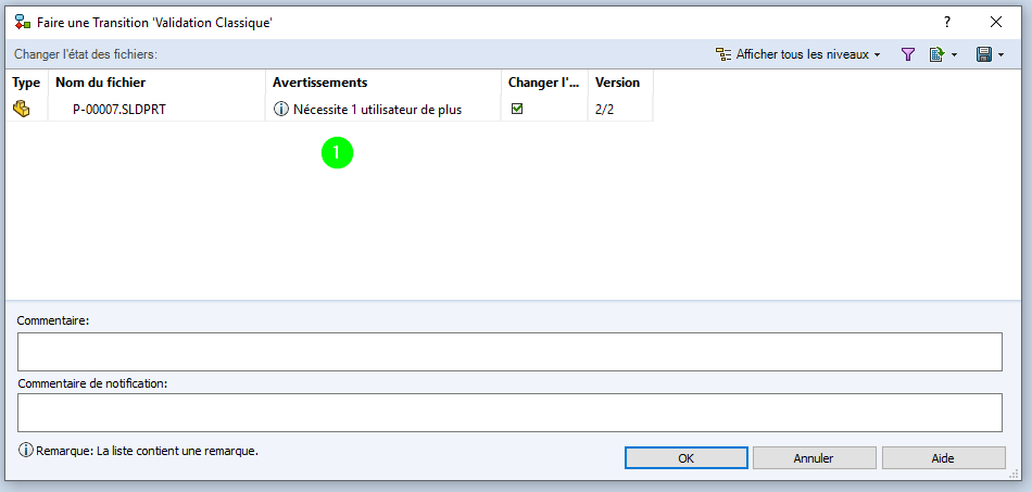 Transition parallèle SOLIDWORKS PDM